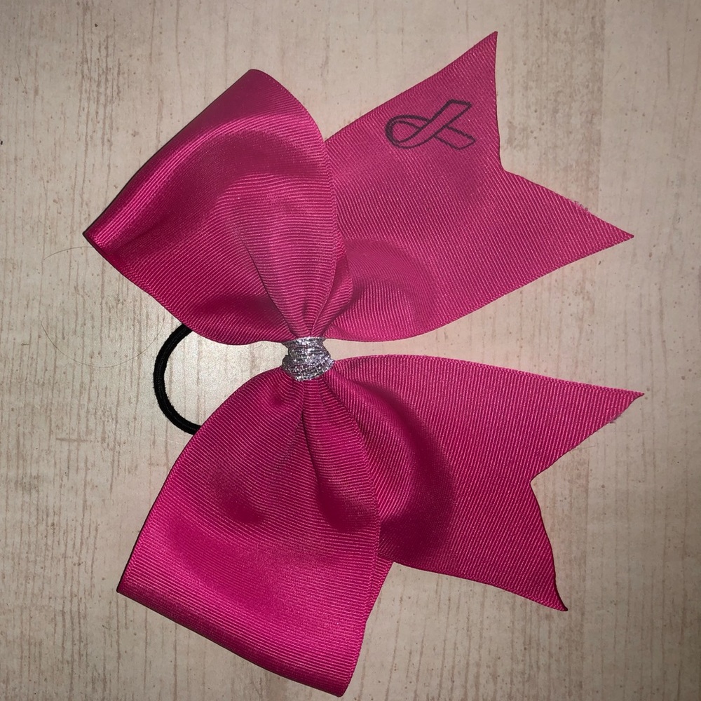 pink cheer bow